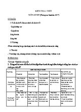 Đề kiểm tra một tiết Sinh học 7 (Có đáp án)